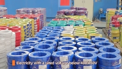 Fils électriques domestiques isolés en cuivre pur, en provenance de l'usine