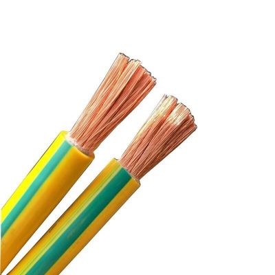 Fil électrique PVC BVR 10 mm 16 mm haut conducteur flexible avec isolation en jaune