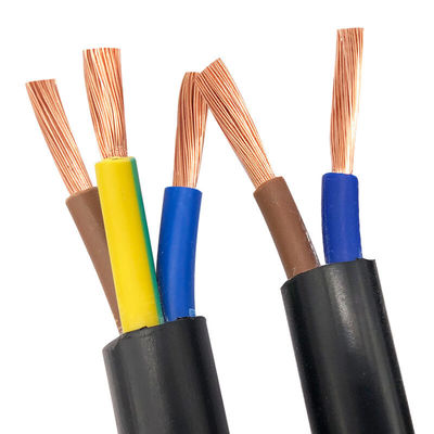 Cable d'alimentation électrique en PVC isolé à 4 cœurs de 15 mm, 25 mm, 4 mm et 6 mm