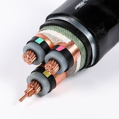 Cable souterrain à haute tension noir de 110 kV XLPE de 50 mm pour la construction