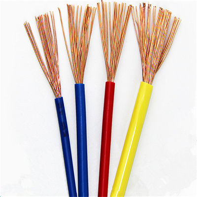 Fil de cuivre électrique à noyau unique 4 mm 450 V câble d'alimentation en PVC personnalisable