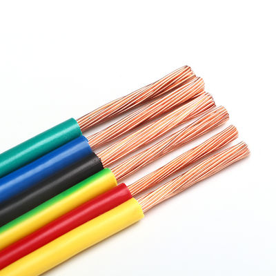 Couleur personnalisée 1,5 mm PVC fil flexible isolé H07V-U Pour le bâtiment
