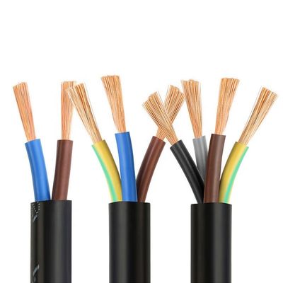 Cable flexible multiconducteur RVV/H05VV-F 2 3 4 câble électrique de base câble d'alimentation