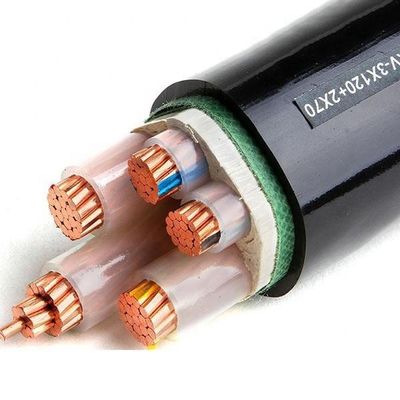 Cable électrique en cuivre isolé en PVC/XLPE à basse tension 4x35 mm2 4x70 mm2 4x95 mm2 avec échantillon