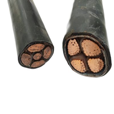 Vêtement en PVC NYY 4x25mm2 XLPE isolant câble de courant de conducteur de cuivre pour basse tension 12V