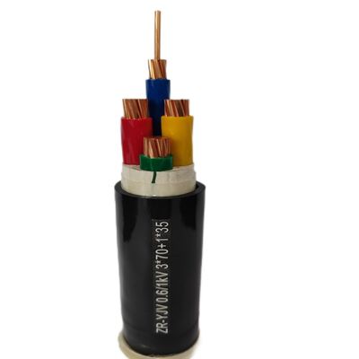 Cable d'alimentation YJV à basse tension isolé à 4 cœurs XLPE pour immeubles de grande hauteur
